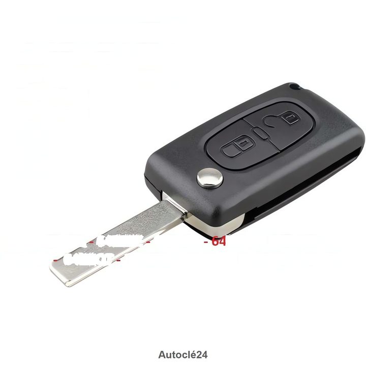 Clé Télécommande Compatible pour Peugeot 207 (2006-2014)