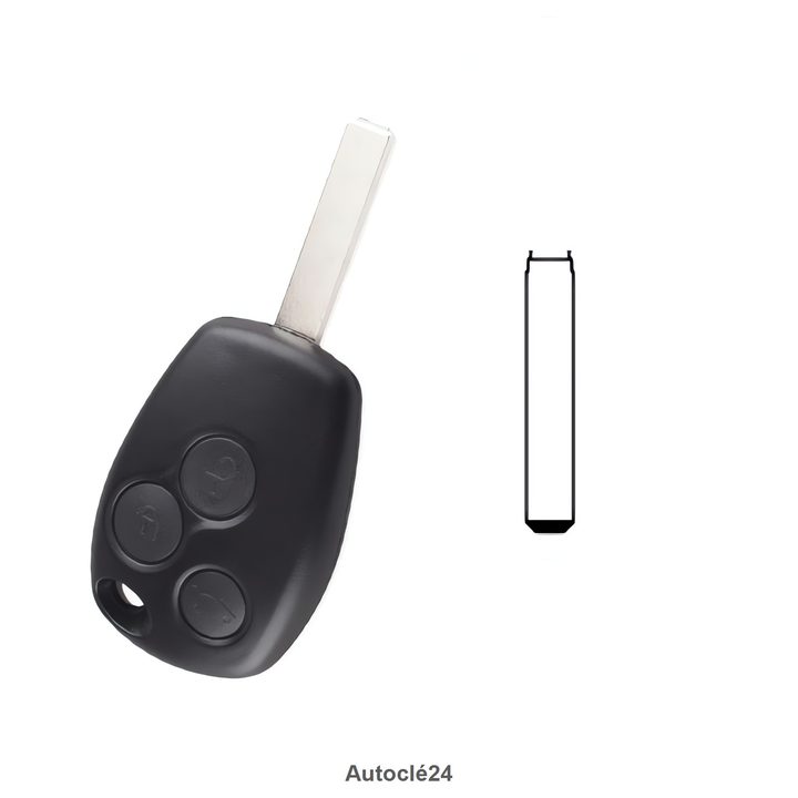 Clé Télécommande Compatible Renault Clio III (2006-2011)
