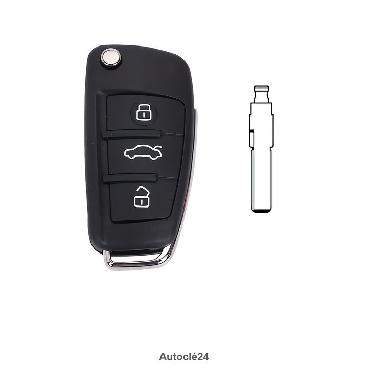 Clé Télécommande Compatible pour Audi A6 (2004–2008)