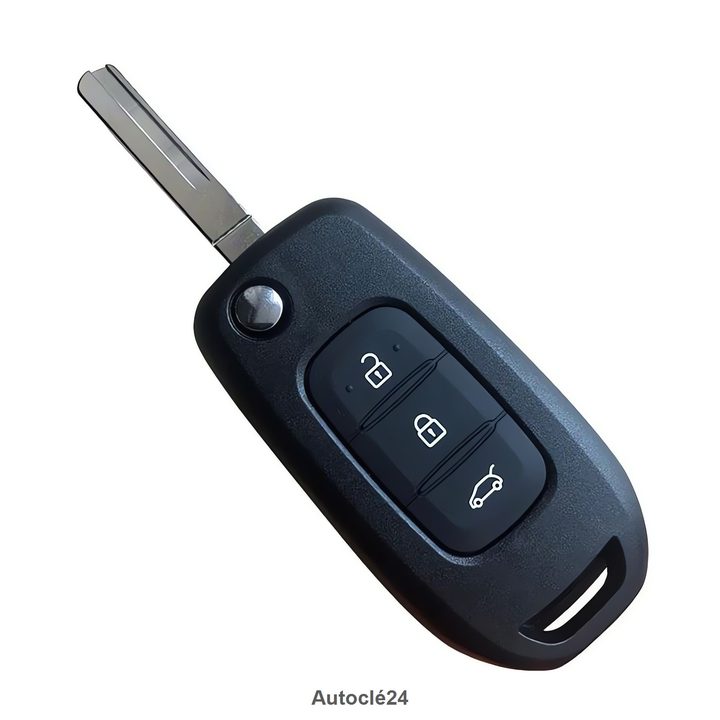 Coque clé Compatible pour Dacia - Pile sur coque - Lame VA2