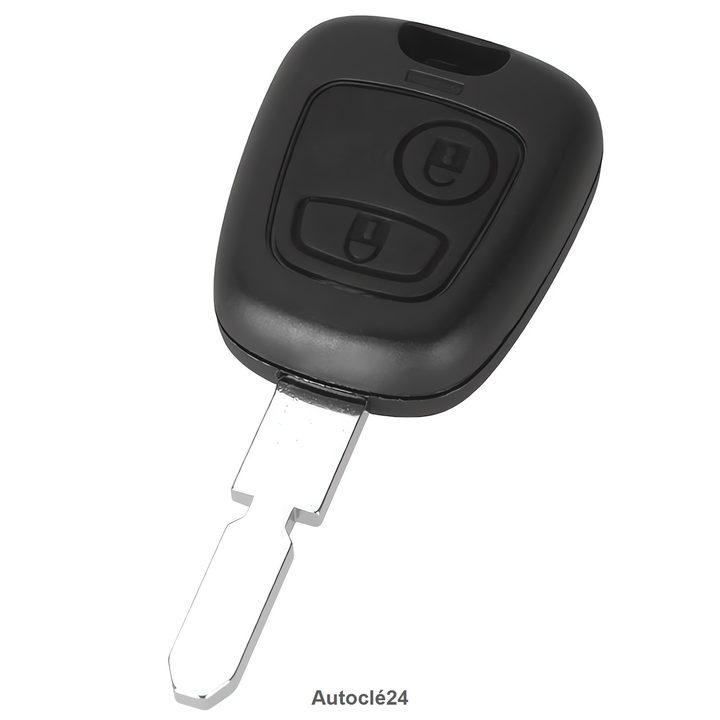 Coque Clé Compatible pour Peugeot 406 de 2002 à 2006 - 2 Boutons - Pile sur circuit(CR2016) - Lame NE78