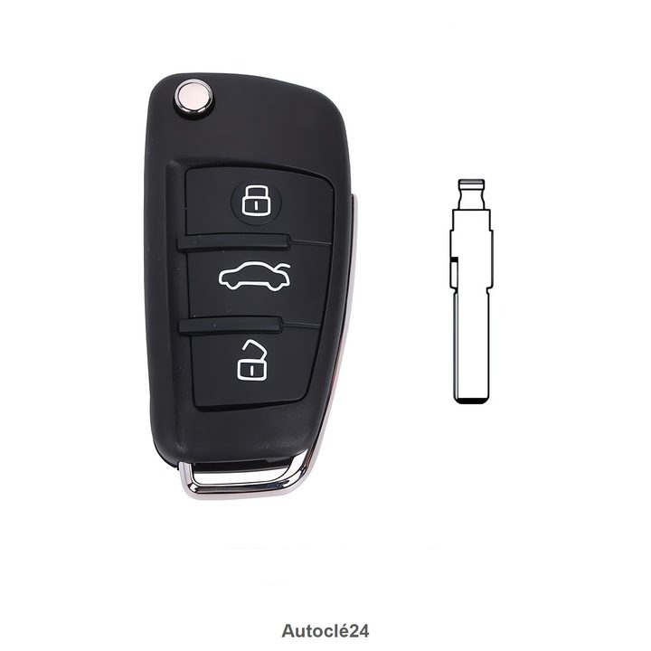 Clé Télécommande Compatible pour Audi A3 (2005–2013)