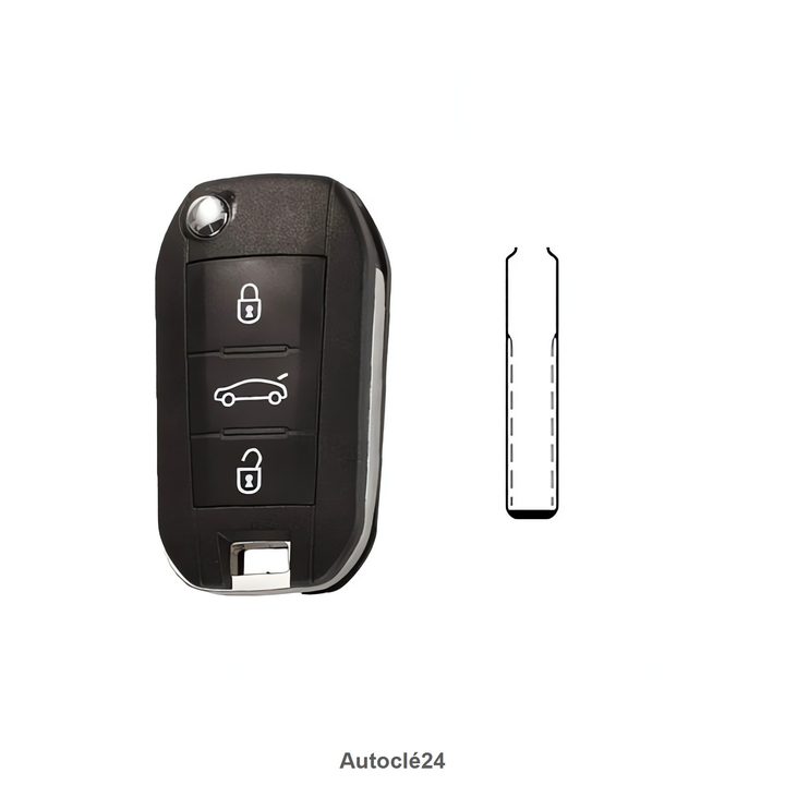 Clé Télécommande Compatible pour Peugeot 308/308SW (2013-2020)