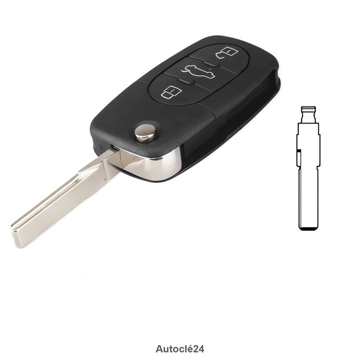 Clé Télécommande Compatible pour Audi A4 (1999–2002)