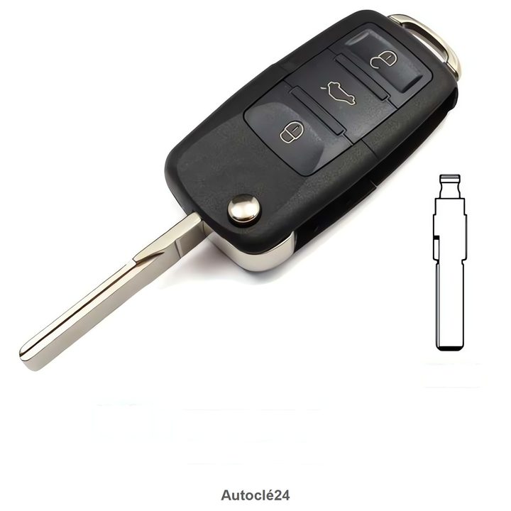 Clé Télécommande Compatible pour Audi TT (1997–2003)