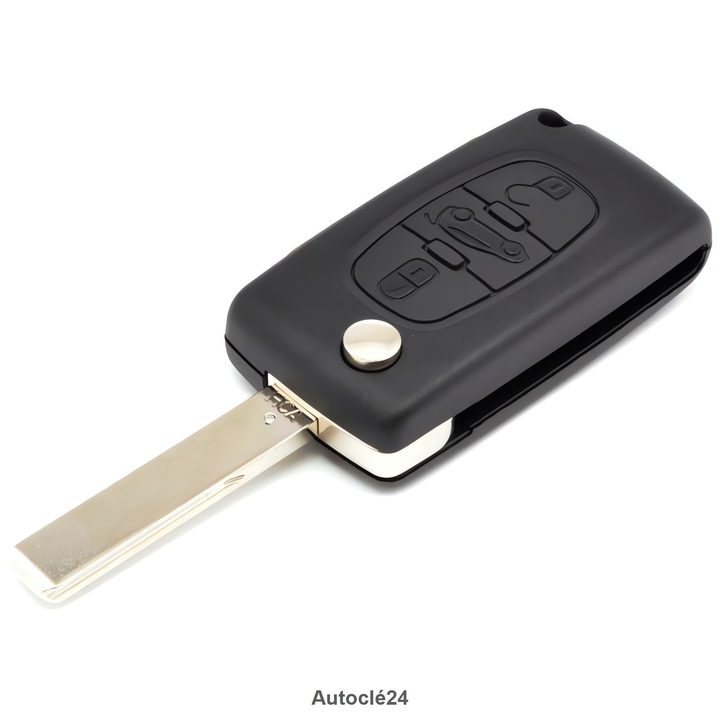 Coque clé Compatible pour Citroen Jumpy de 2006 à 2016 - Pile sur circuit - 3 Boutons Coffre