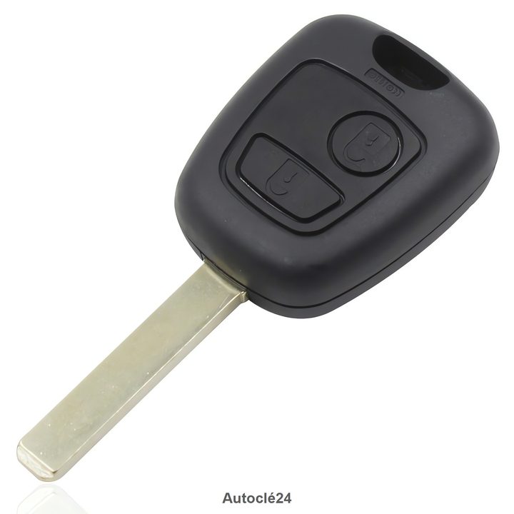 Coque Clé Compatible pour Citroen C3 Picasso de 2002 à 2006 - 2 Boutons - Pile sur circuit - Lame VA2