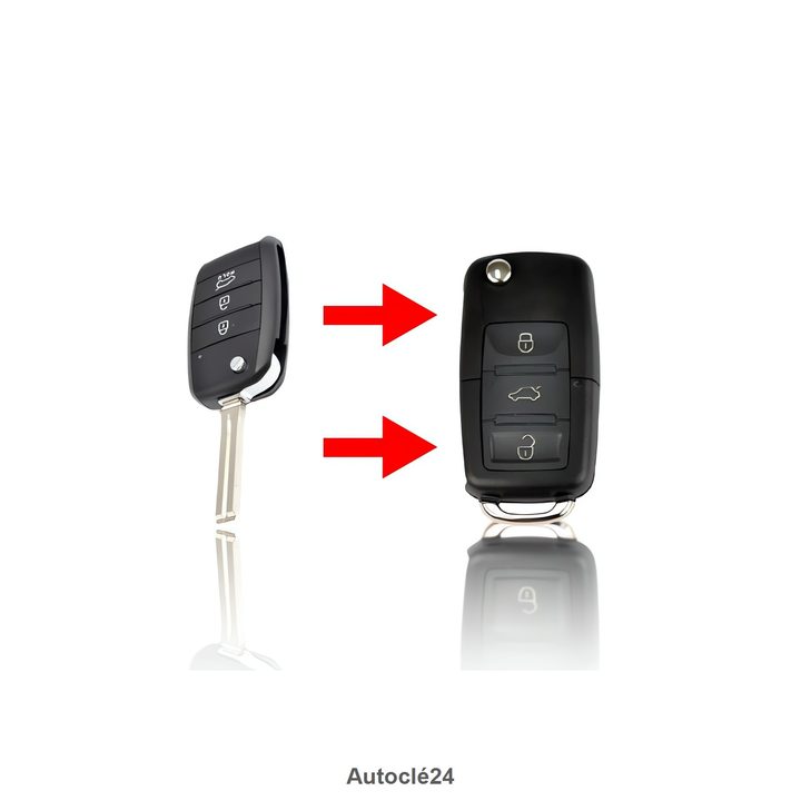 Clé Compatible pour Kia Carens de 2012 à 2016
