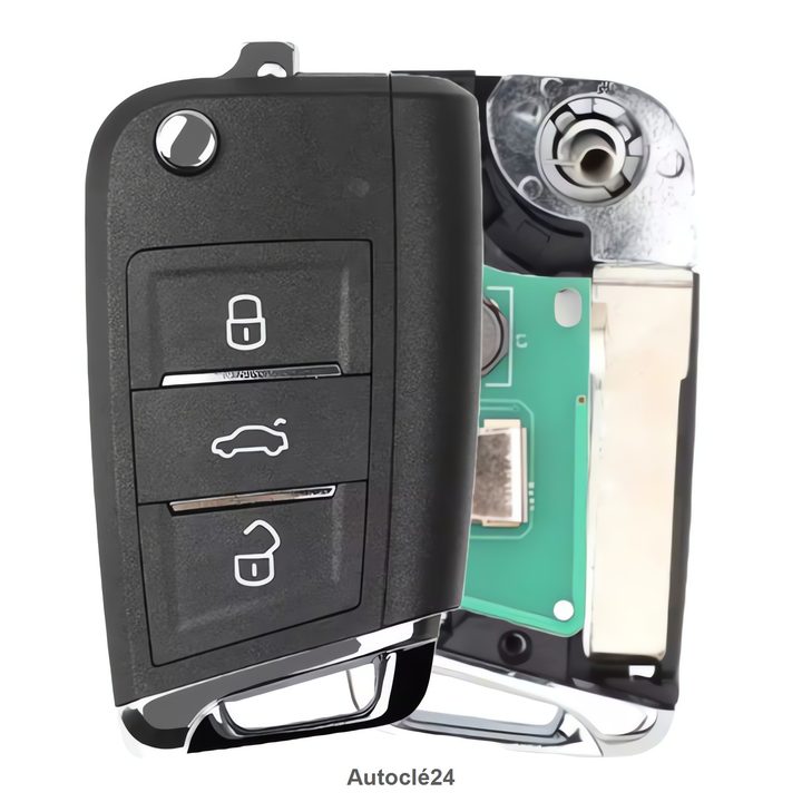Clé Télécommande Compatible Volkswagen Golf (2012-2018)