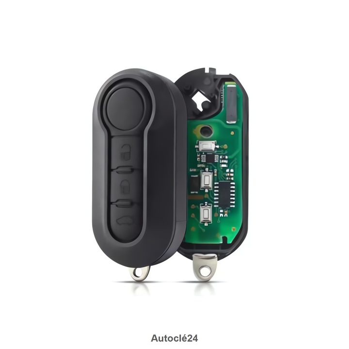 Clé Télécommande Compatible pour Fiat Grande Punto (2006-2012) Système Delphi